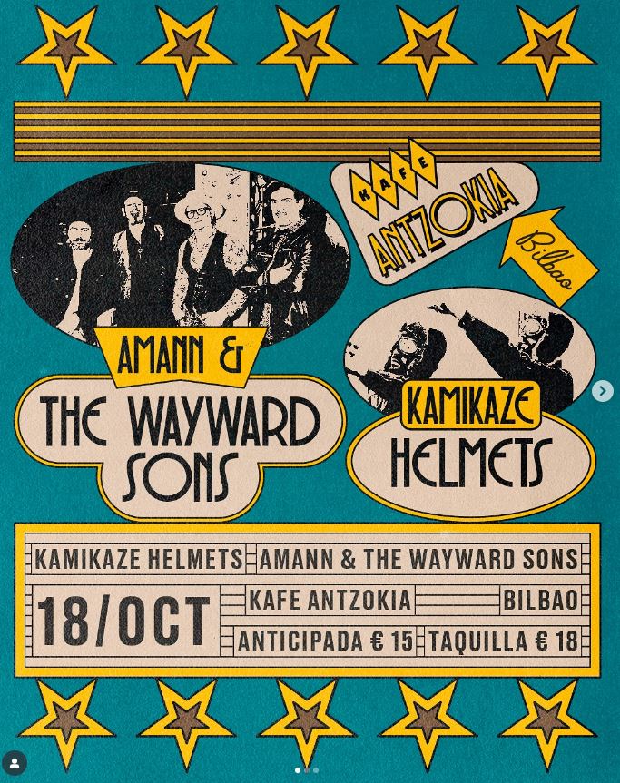 Amann & The Wayward Sons en Kafe Antzokia